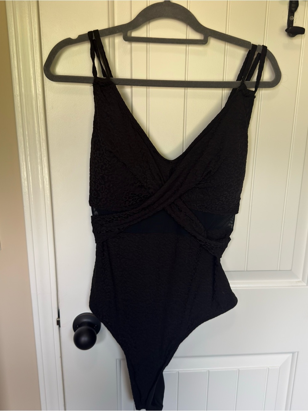 Black Plus Size One Piece Swimsuit